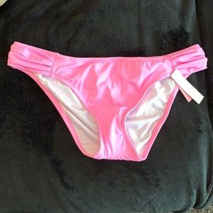 Victoria’s Secret swim bottoms. Pink. Size large